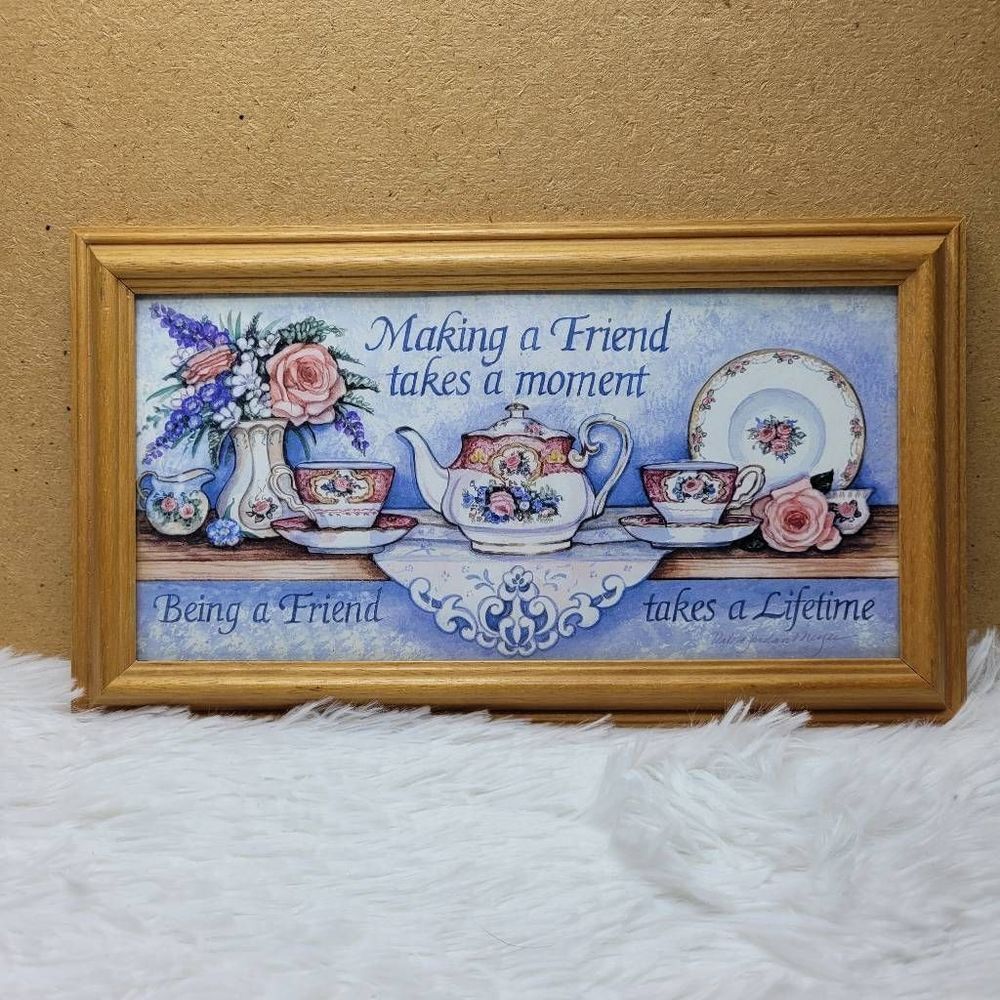 Vintage Picture Making a Friend